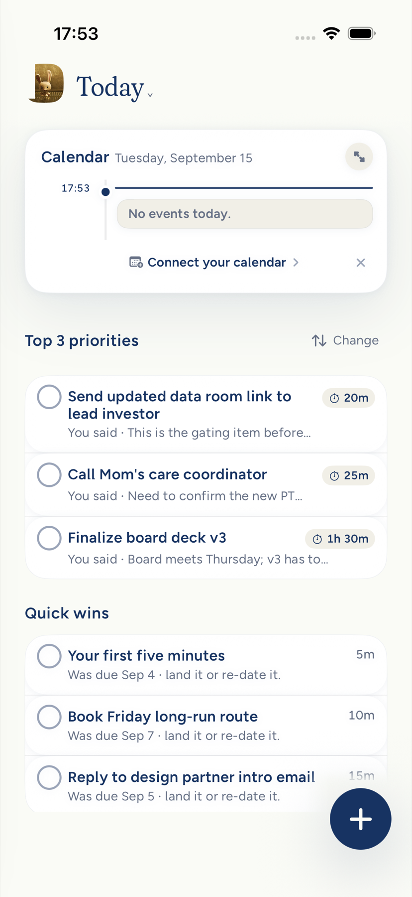 Today on iPhone